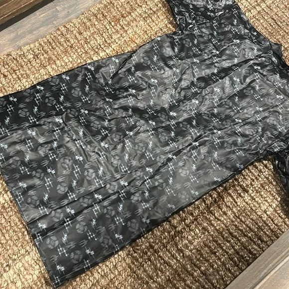 Voguemont‎ Vintage Mens Graphic Printed Long Rain Coat Size Large